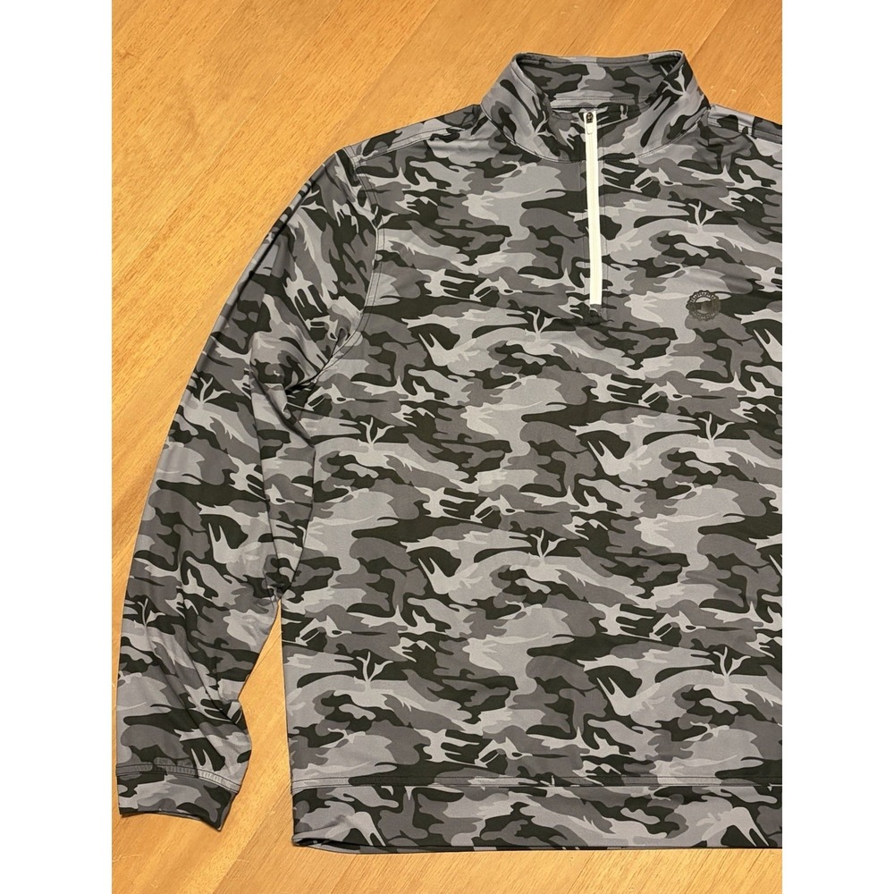 Cisco Brewers Nantucket Sun Shirt 1/4 Zip Large Camo Fishing Beach UPF Cape Cod - Picture 4 of 12